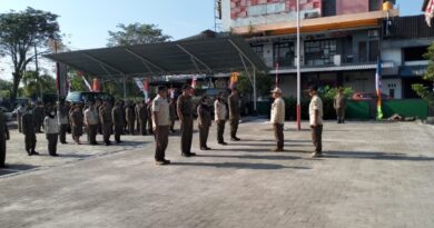 GIAT SATPOL PP KABUPATEN KOTAWARINGIN TIMUR MELAKSANAKAN APEL PAGI